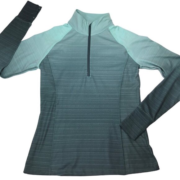 Stoic 1/2 Zip Womens Ombre Pullover Top Size S Outdoor Hiking Base Layer Stretch - Picture 8 of 11
